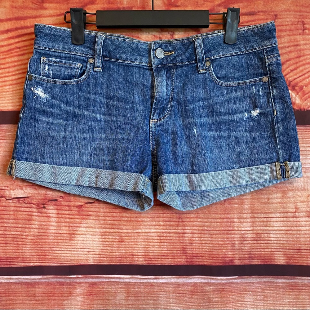 Paige Denim Cuffed Bootie Shorts